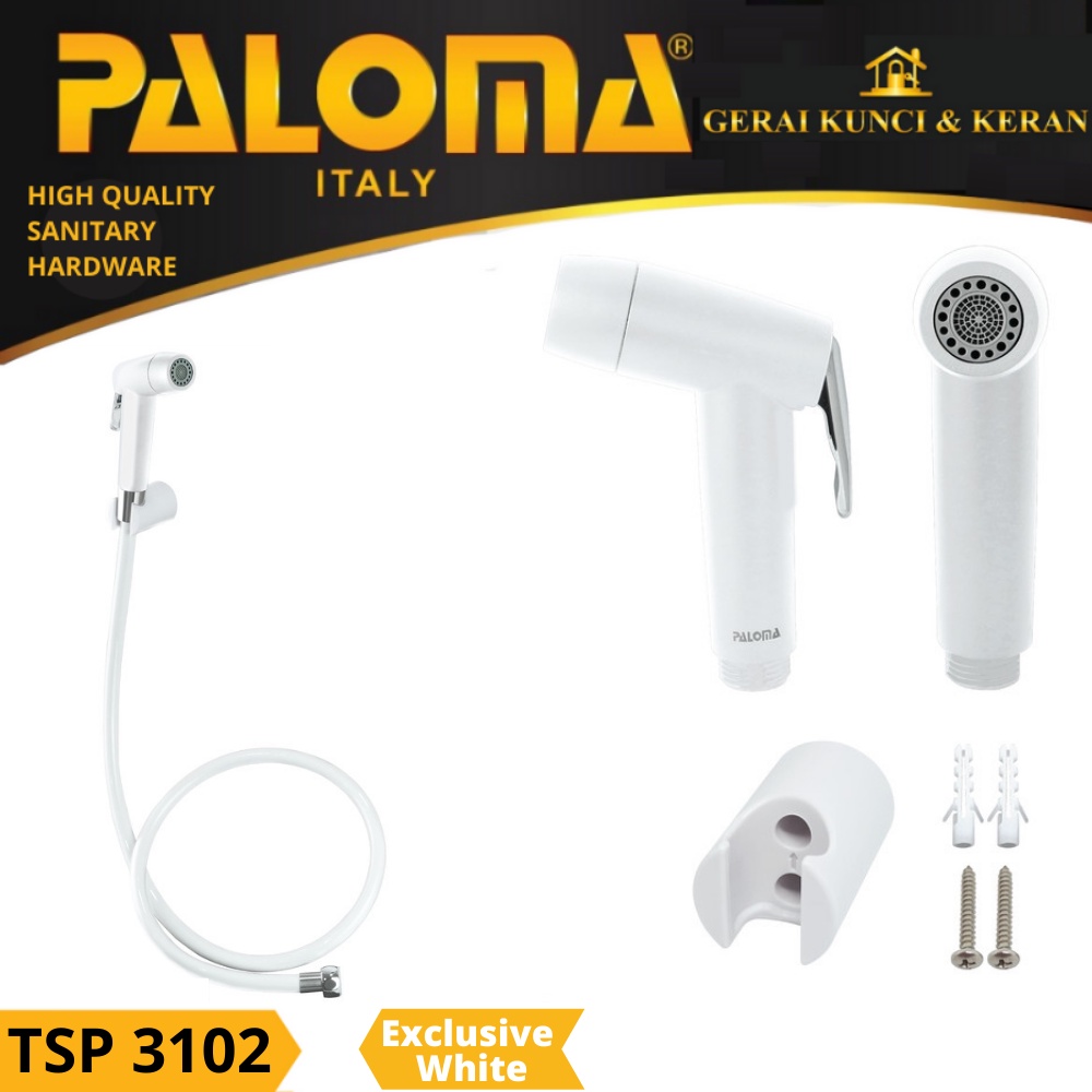 PALOMA TSP 3102 Toilet Shower Putih Jet Washer Bidet Cebok Kloset Closet WC White