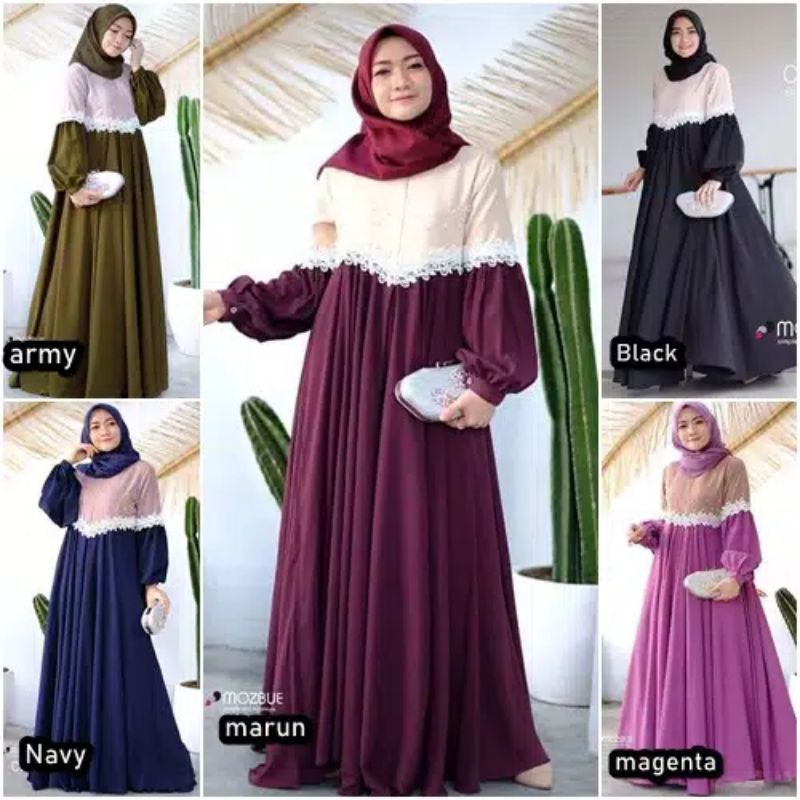 clarissa dress/gamis termurah