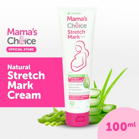 Mama's Choice Stretch Mark 100mL - Krim Penyamar garis di kulit jeruk parut Perut Ibu Mama' Choice 100 ml