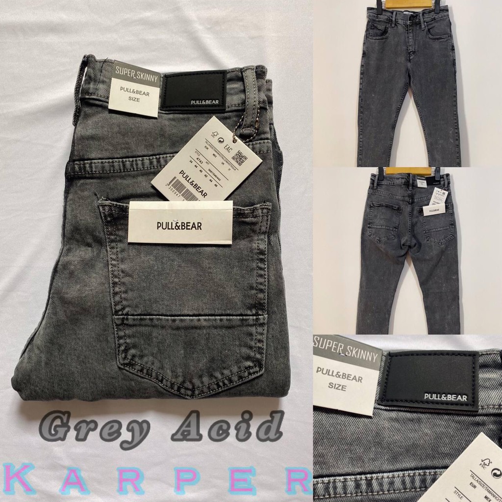 CELANA JEANS PRIA PULL&amp;BEAR SKINNY STRETCH PENSIL SOFT JEANS PREMIUM P&amp;B PULL AND BEAR ALL MODEL