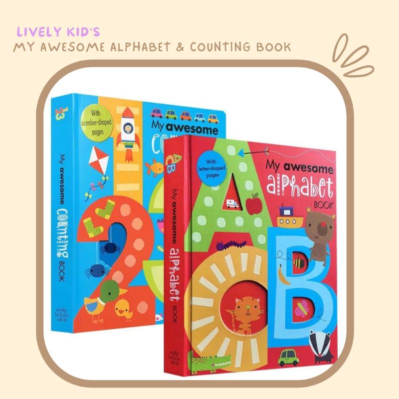 Lively Kid - My Awesome Alphabet Book & My Awesome Counting Book Buku Anak