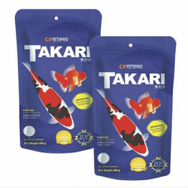 Takari 100gr Pakan Makanan Pelet Ikan Hias Koki Koi Floating Type