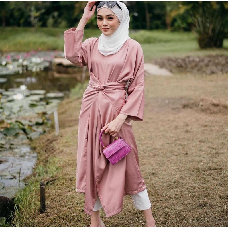 PLAIN TUNIK KAFTAN MALAYSIA (BUSUI FRIENDLY)