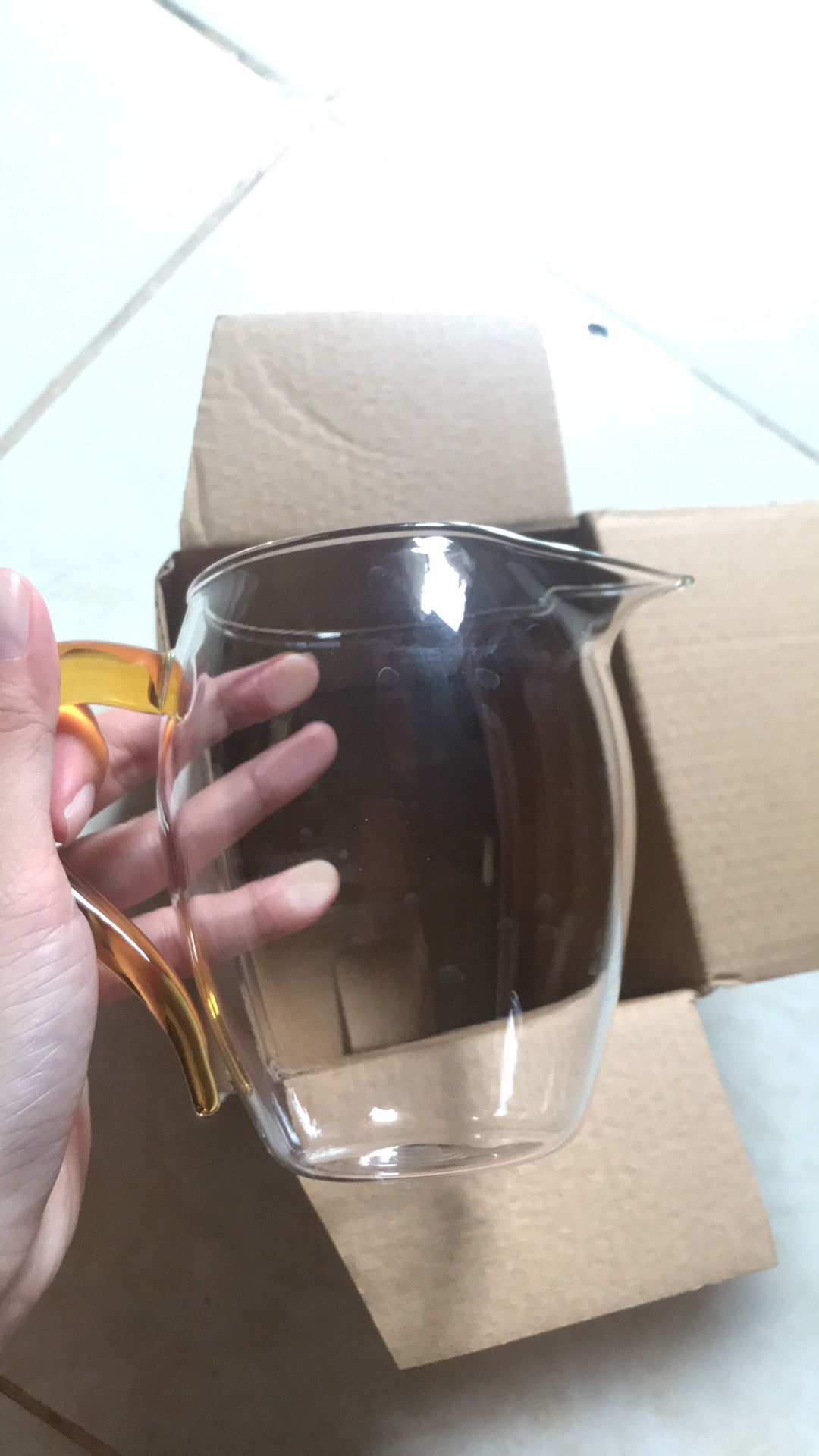 Teapot Teko Kaca Server With Spout 350ml