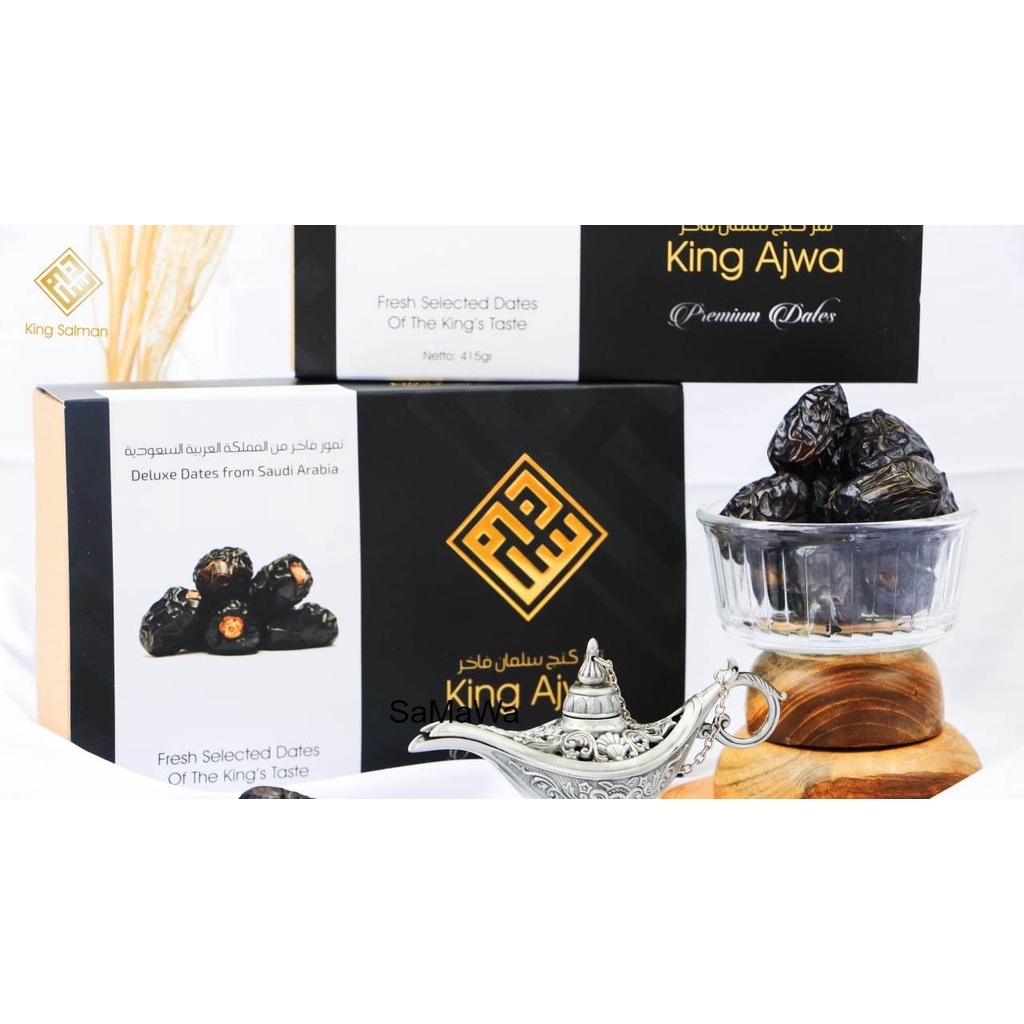 

Kurma / Kurma Ajwa /Kurma nabi / Kurma Ajwa ORIGINAL/Kurma premium King Ajwa/415 Gram Kurma King Ajwa