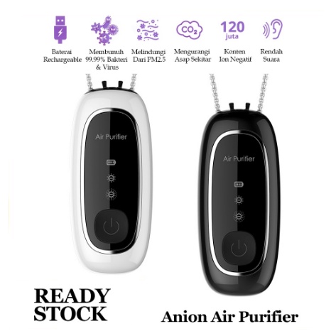 Air Purifier Kalung Mini Personal Portable / Air purifier necklace freshener ionizer