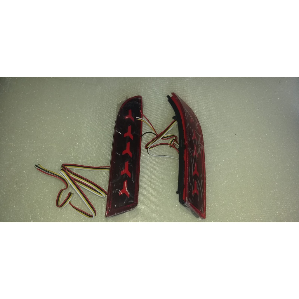 Lampu drl led bemper belakang mobil avanza xenia 2012 - 2018