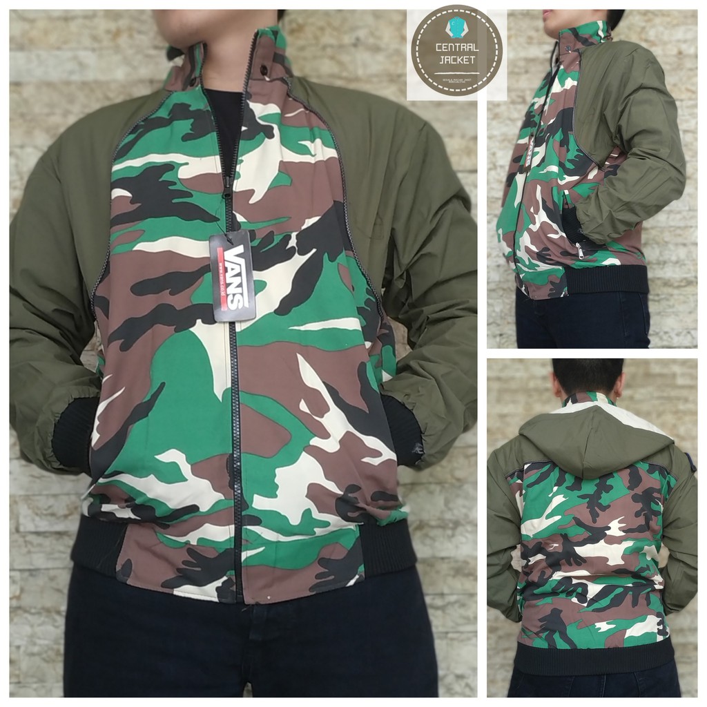 JAKET PRIA BOLAK BALIK MOTIF LORENG - JAKET LORENG PRIA HIGH QUALITY - CENTRAL JACKET