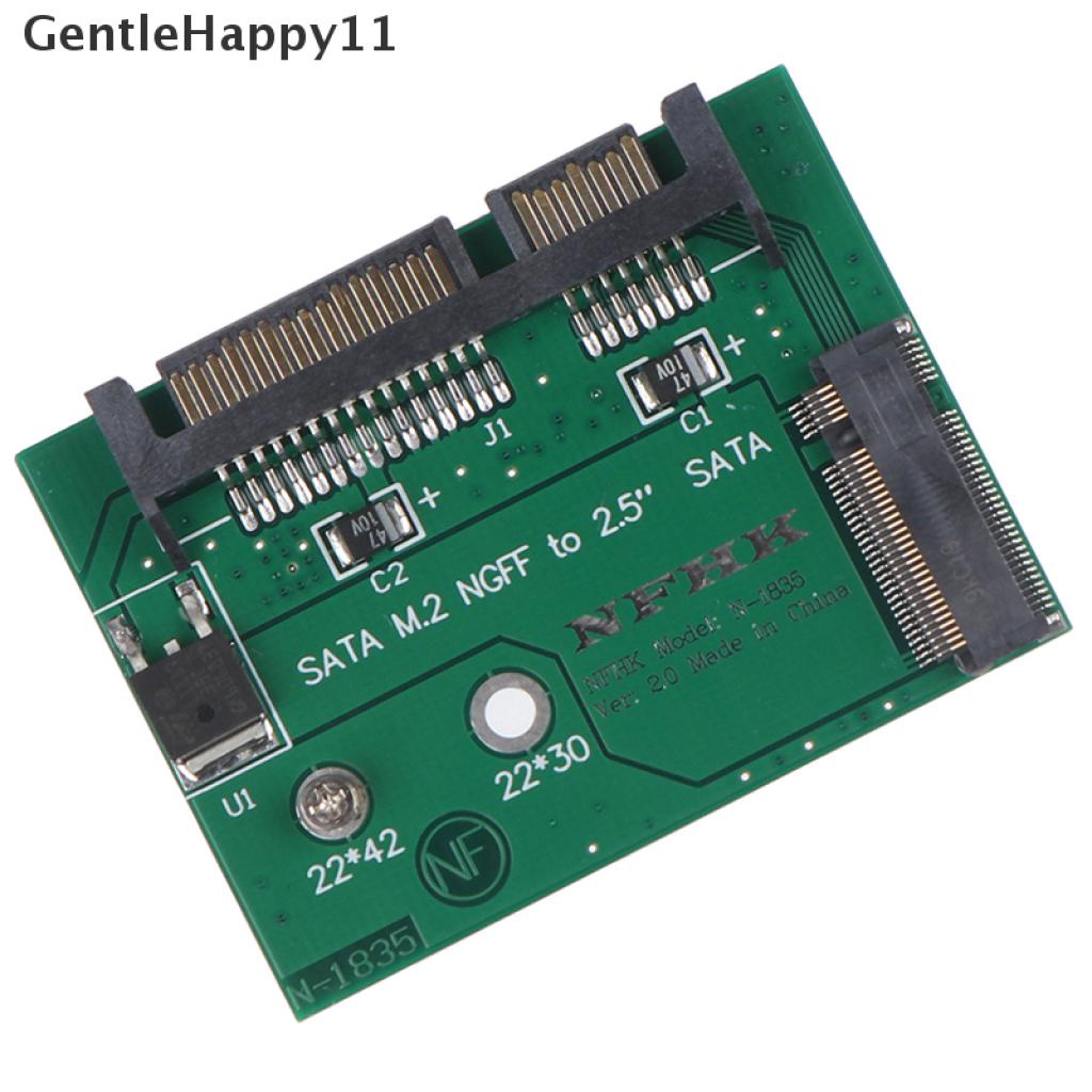 Gentlehappy M.2 NGFF ssd solid state hard disk Ke Kartu Adaptor sata3 Setengah Tinggi 2.5 inch