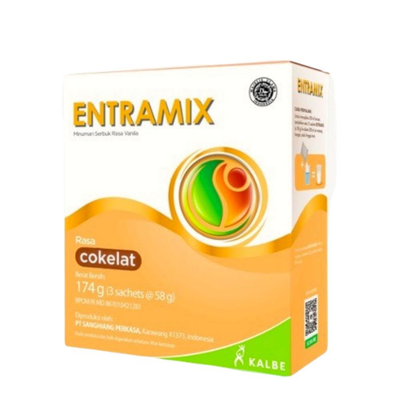 

Entramix Vanila Coklat 174gr - Nutrisi Lengkap Dewasa