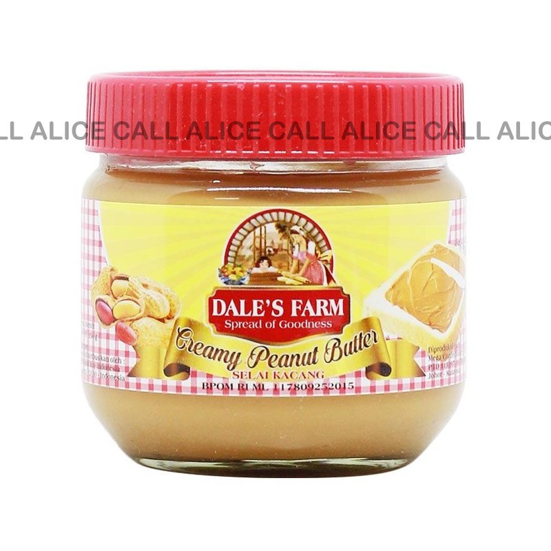 

DALES FARM SELAI KACANG DALE'S FARM CREAMY PEANUT BUTTER 250GR