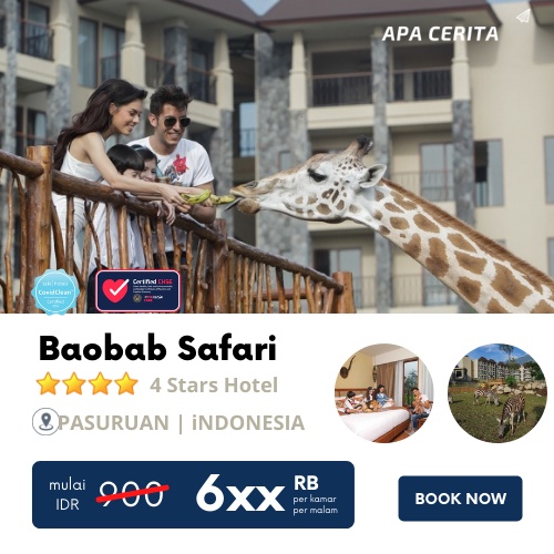 Voucher Hotel Baobab Safari Resort Prigen