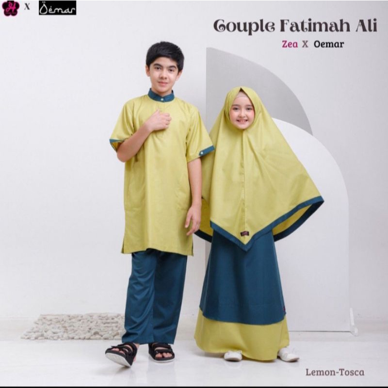 Couple Fatimah Ali Original Zea By Jasmine Hijab (Gamis)