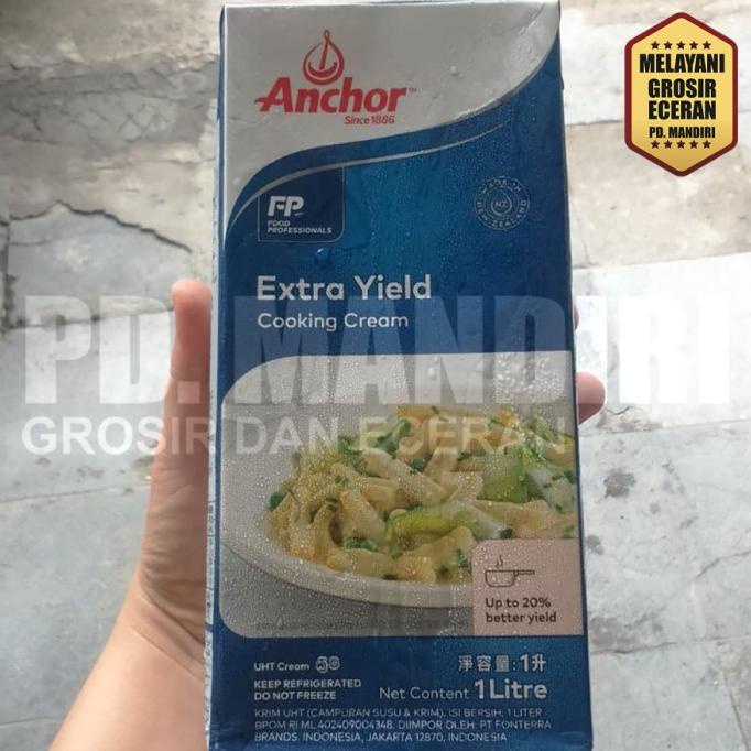 

(BISA COD) ANCHOR COOKING CREAM 1LTR / EXTRA YIELD