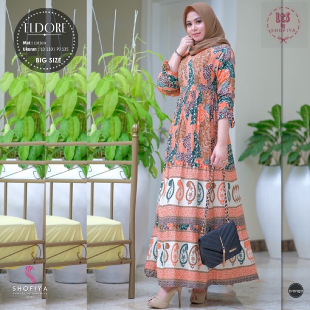 ELDORE DRESS ELDORE GAMIS ELDORE BUSUI DRESS BUSUI GAMIS BUSUI BIG SIZE DRESS JUMBO DRESS BIG SIZE