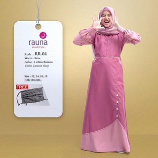  Gamis  remaja rauna rr 01 02 03 04 Gamis  tanggung  