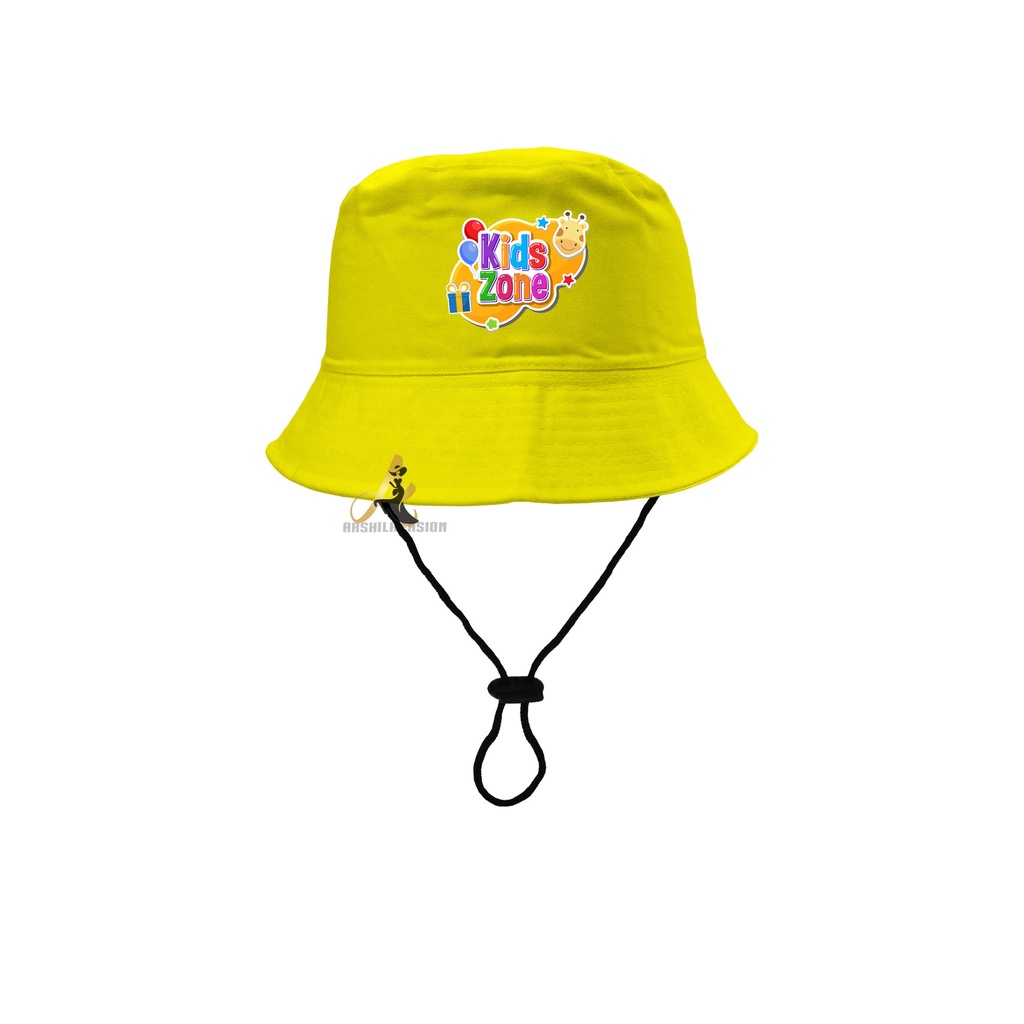 Topi Bucket Anak Laki-laki Perempuan umur 2-8 tahun SABLON Kidz Zone