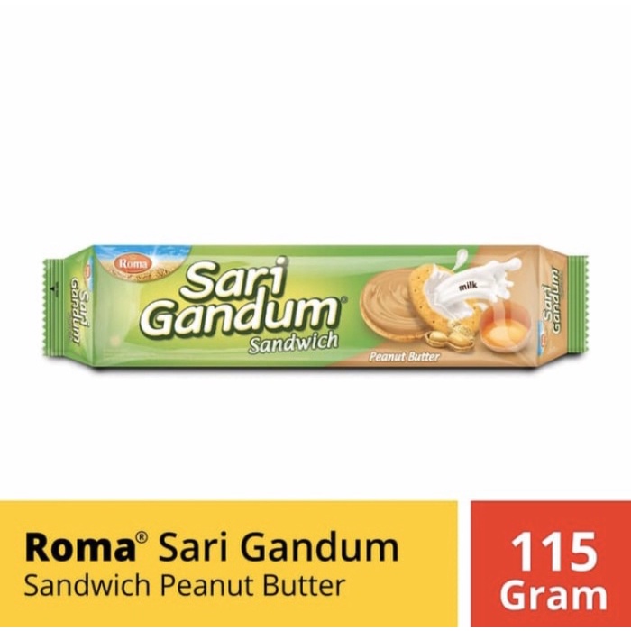 

Wafer-Biskuit- Roma Sari Gandum 115Gr Coklat / Kacang - Coklat -Biskuit-Wafer.