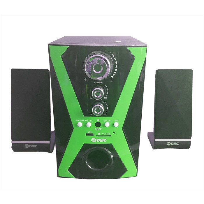 GMC 888F Multimedia Speaker Aktif 55WRMS Active Subwoofer System 2.1 Channel - Pengeras Suara