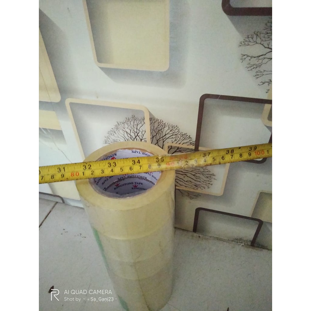 

Jual Lakban Bening Lebar 4-5centiX90 Yard Ada 1 an Maupun 1 Rollan