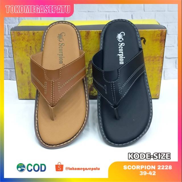 Sandal jepit pria original scorpion 2228