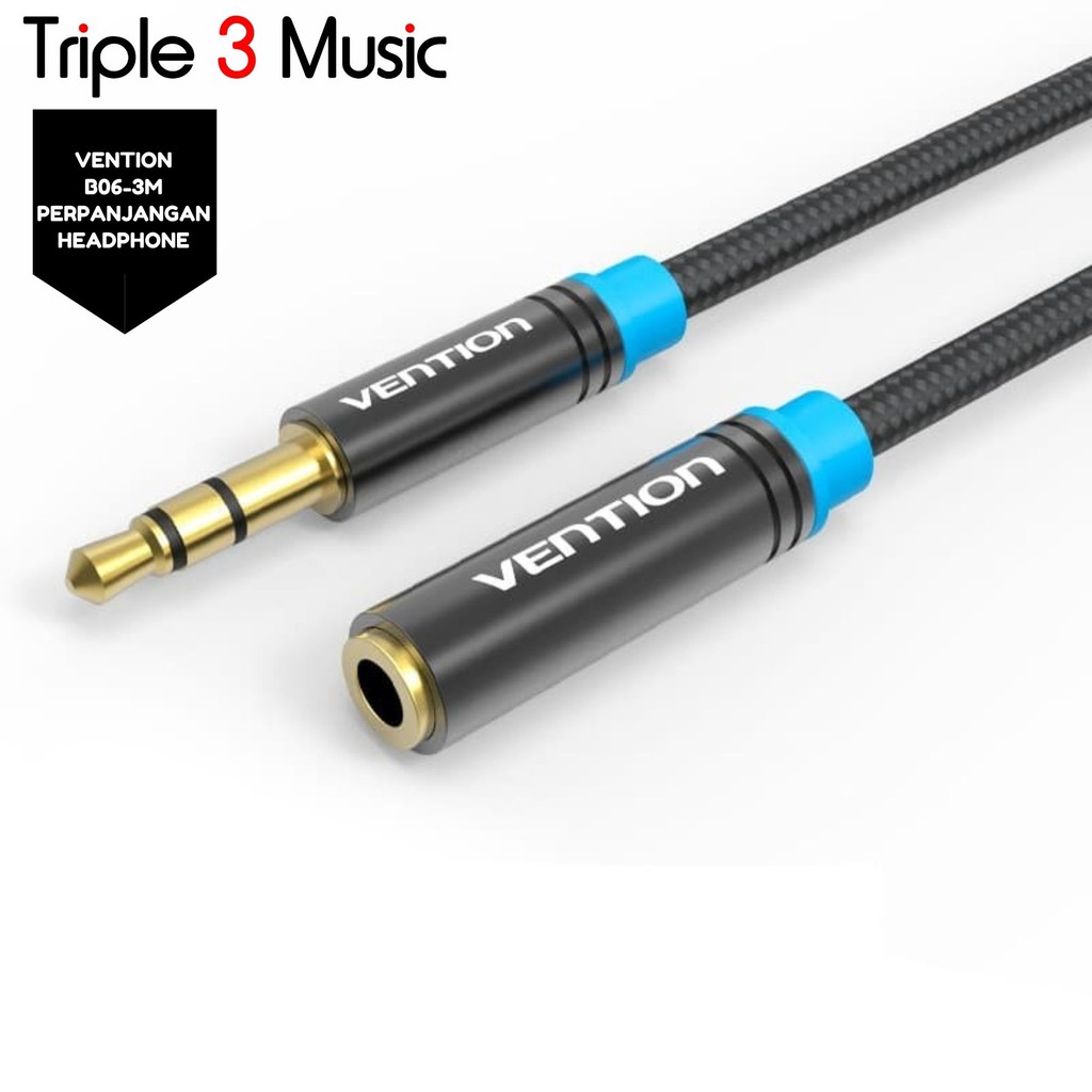 Vention B06-M 3M - Kabel Extension 3.5mm perpanjangan headphone