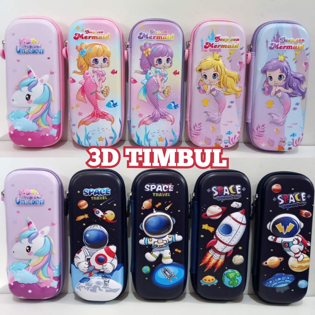 

KOTAK PENSIL 3D timbul TEMPAT PENSIL 3D TIMBUL ANAK KARAKTER KADO ANAK CEWE/COWO
