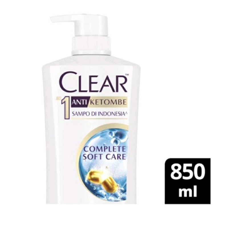 CLEAR Shampoo Anti ketombe Complete Soft Care 850 ml & 660 ml