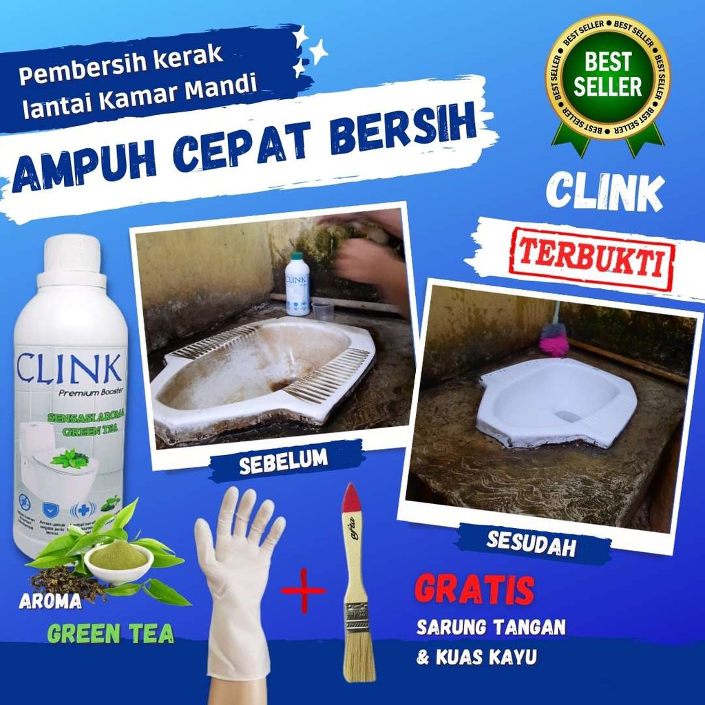 Jual CLINK PEMBERSIH PORSELEN KERAK LANTAI KERAMIK KAMAR MANDI TOILET