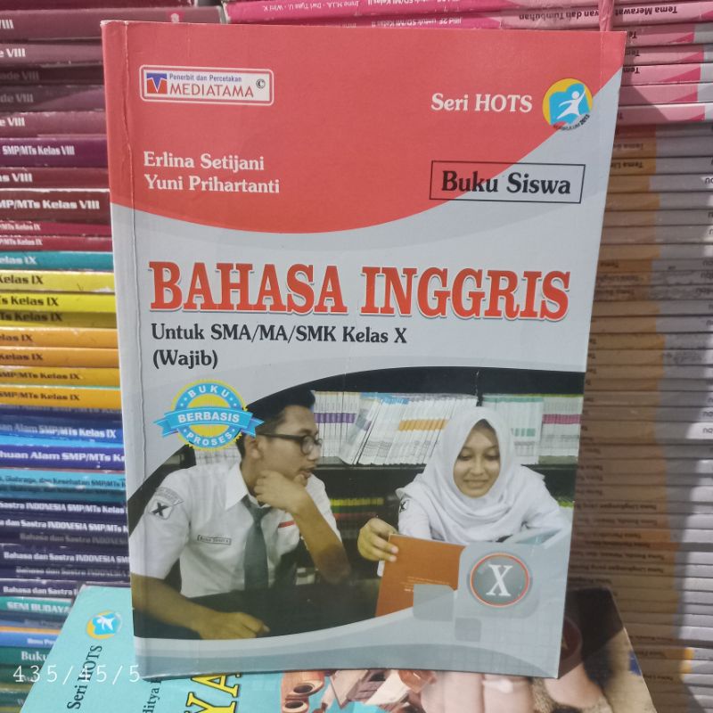 BUKU BEKAS BAHASA INGGRIS SMK/SMA KELAS 1& 2 WAJIB seri hits mediatama