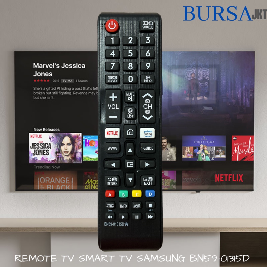 REMOTE TV SAMSUNG LED DIGITAL NETFLIX BN59-01315D REMOT PENGGANTI