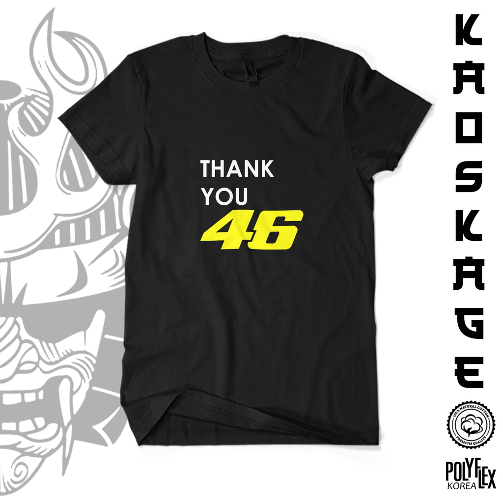 BISA COD Kaos Baju Distro THANK YOU 46 100 % Cotton Combed 30s Cewek Cowok Unisex Tees Terbaru Keren