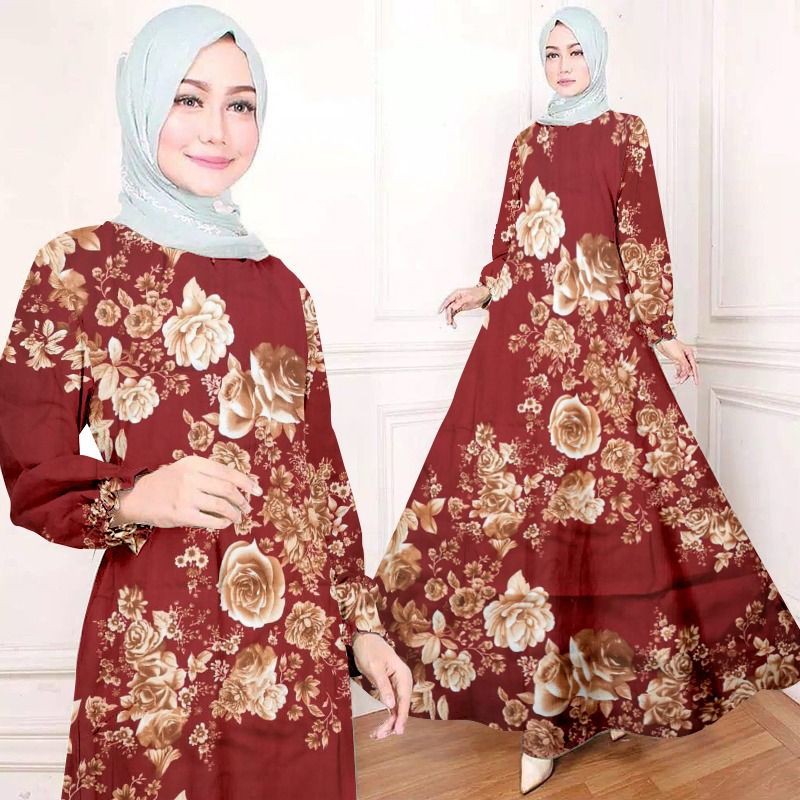 Gamis katun poly premium