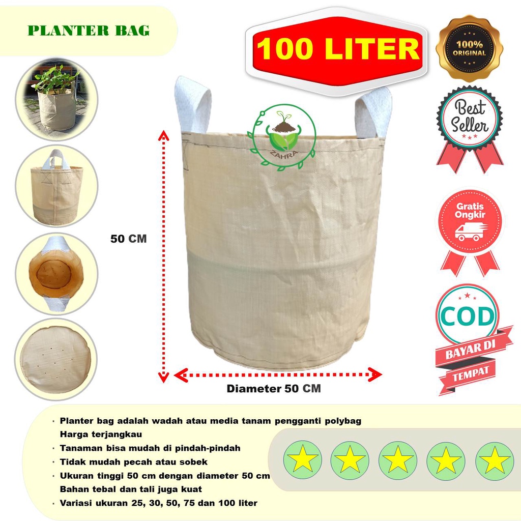 Planter Bag Pot Tanaman 100 Liter