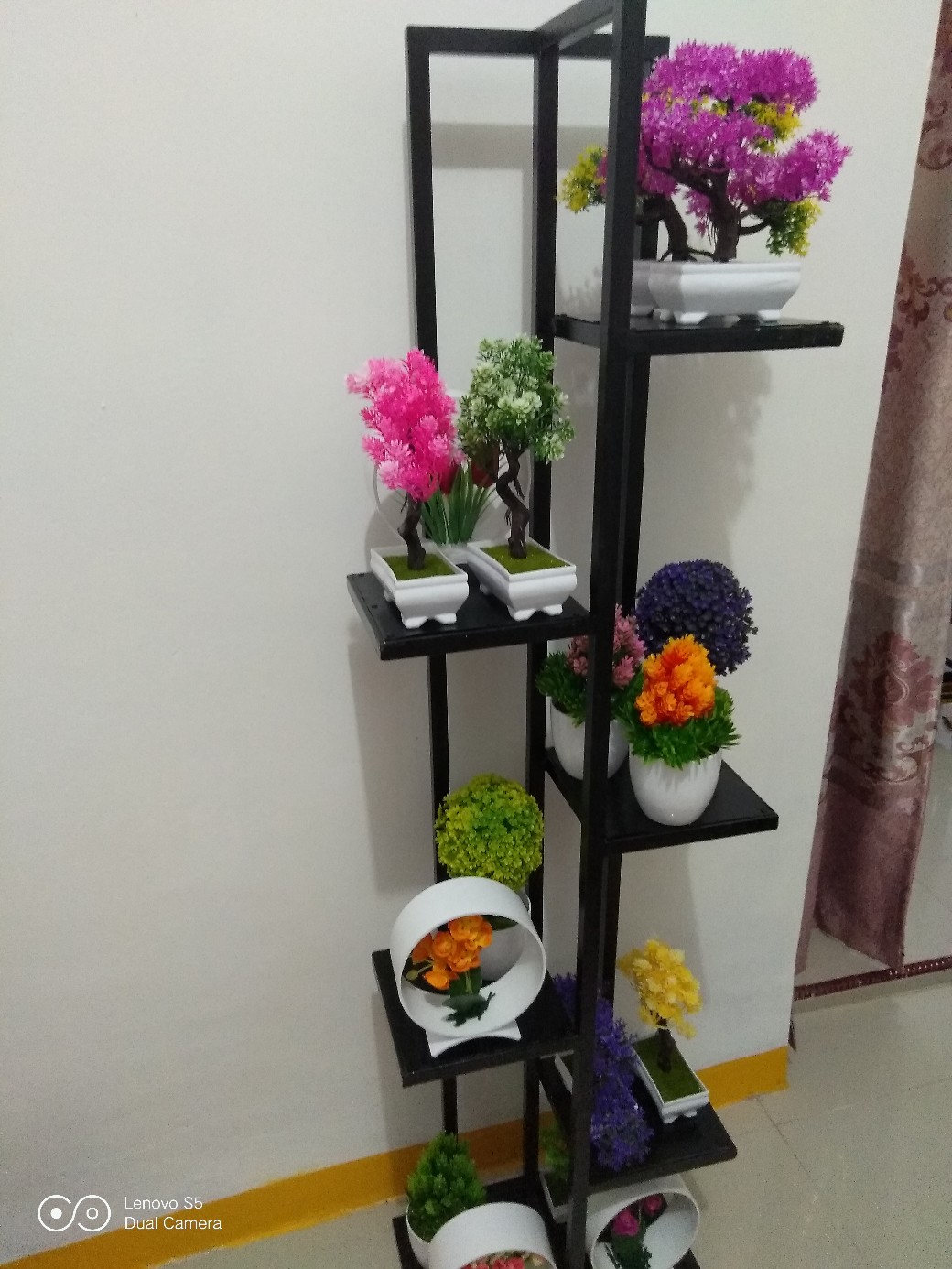 Rak bunga  rak hias standing pot  besi 6 susun Shopee 