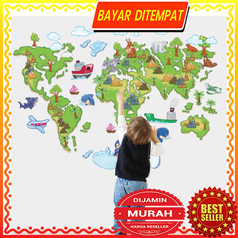 Dinding Stiker Transparan / Wall Sticker / (60x90cm) B01 TKM