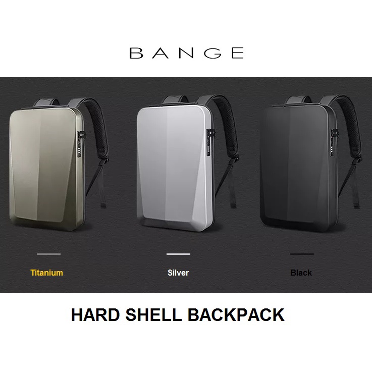 BANGE BG-22201 - Anti-Theft Hard Shell TSA Lock Laptop Backpack