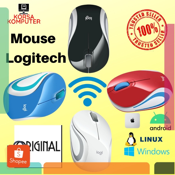 Mouse LOGITECH M187 Wireless Original Mouse Laptop Logitech Wireless Mouse Wireless Logitech M187 Ga
