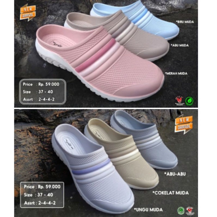 (COD) Sandal Selop Wanita Santai Slip On ATT NSWL 491