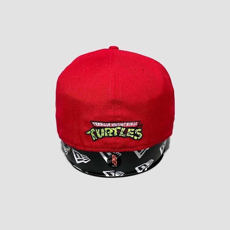 TOPI NEW ERA ORIGINAL 5950 TEENAGE MUTANT NINJA TURTLES RED UV GREEN