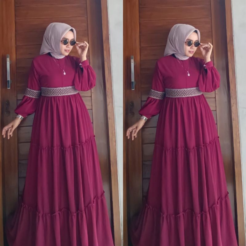 R3 dress original by Alhaya/Dres Cantik/Gamis Alhaya/Paling Bestseller