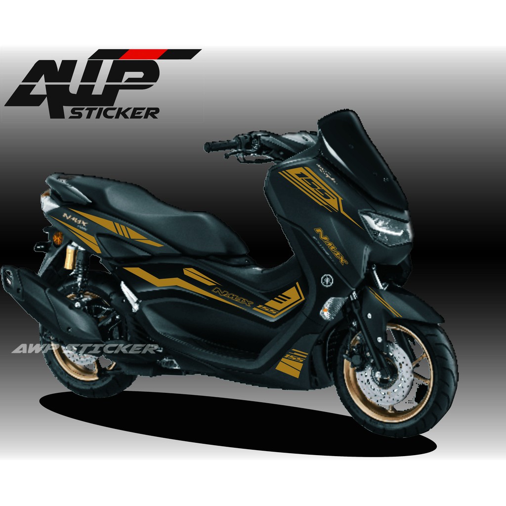 Murah Striping Sticker Stiker Cutting All New Nmax 2021 Hitam