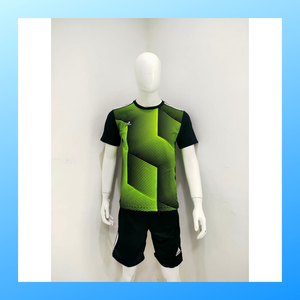 jersey futsal pria kaos sepak bola baju dan celana setelan wanita dewasa t-shirt outfit seragam jarsey kostum olahraga pakaian apparel sport jersy soccer casual jersi suit AD164 stabilo