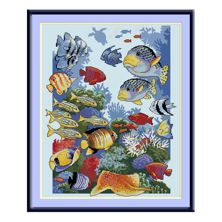 paket kristik ikan 50401D polos