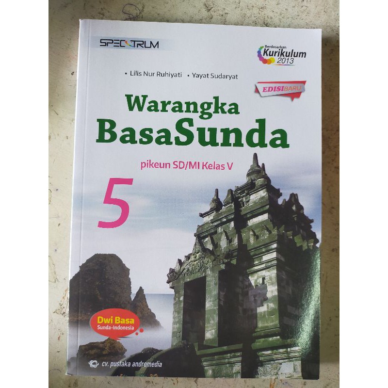 ORI harga satuan buku teks bahasa Sunda Dwi bahasa k13 kelas 1,2,3,4,5,6