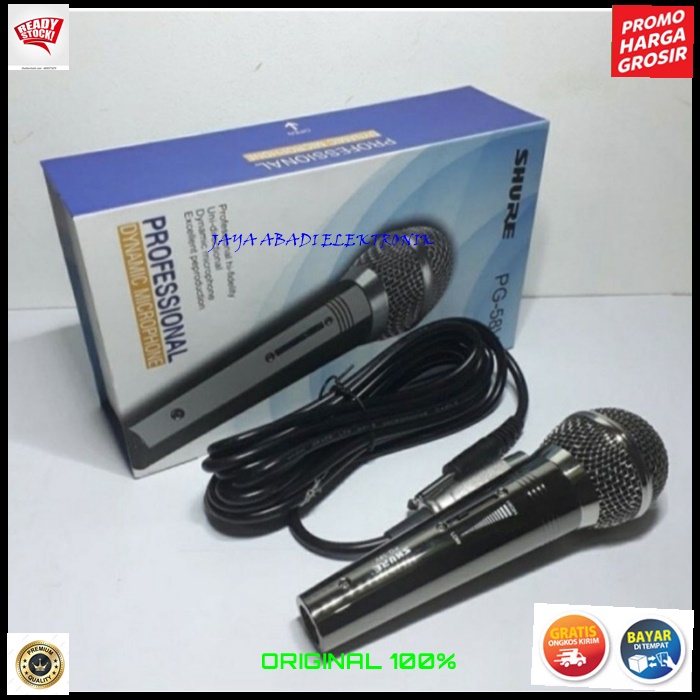 G557 SHURE MICROPHONE KABEL PRO VOKAL KARAOKE BAHAN BESI METAL AUDIO MUSIK SOUND BISA UNTUK ACARA PANGGUNG MC PIDATO CERAMAH MEETING SEMINAR DDL CARDIOID DYNAMIC PROFESIONAL MICROPHONE LEGENDARY KHUALITAS PERFORMANCE PREMIUM SUARA PEKA BISA SEGALA JENIS