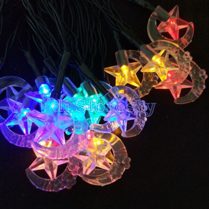 Lampu Tumbler Bulan Bintang dan Kristal