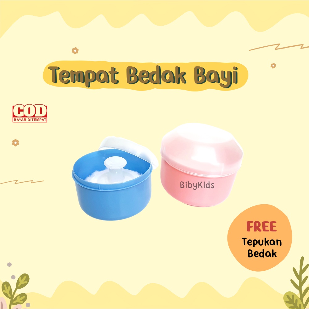 MURAH Tempat Bedak Tabur Bayi Wadah Bedak Tabor Baby Perlengkapan Mandi Bayi Baru Lahir Newborn Lucu