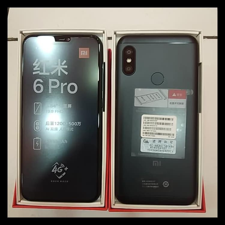 XIAOMI REDMI 6 PRO RAM 4GB INTERNAL 64GB GARANSI 1TAHUN - MERAH MUDA KODE 692