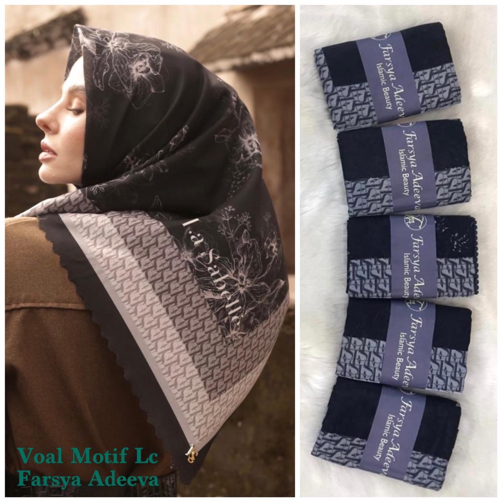 SEGI EMPAT MOTIF TERBARU HIJAB SEGI EMPAT MOTIF DEENAY  LASERCUT  TERMURAH DAN TERLARIS NAYLA HIJA'B-MERAK NAVY